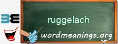 WordMeaning blackboard for ruggelach